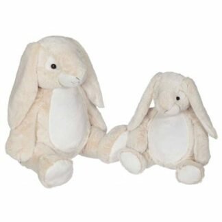 21096 bamse kanin med lange øre til broderi off white Skovtex