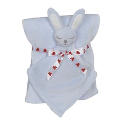 Babytæppe kanin 41192 lyseblå Skovtex
