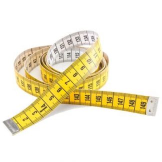 Målebånd med mm 150 cm i farven gul Skovtex