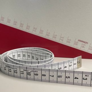 Målebånd Cefes 19 hvid med mm mm Skovtex